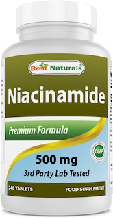Foto 1 | Suplemento Best Naturals Niacinamida 500 Mg 240 Comprimidos - Venta Internacional.