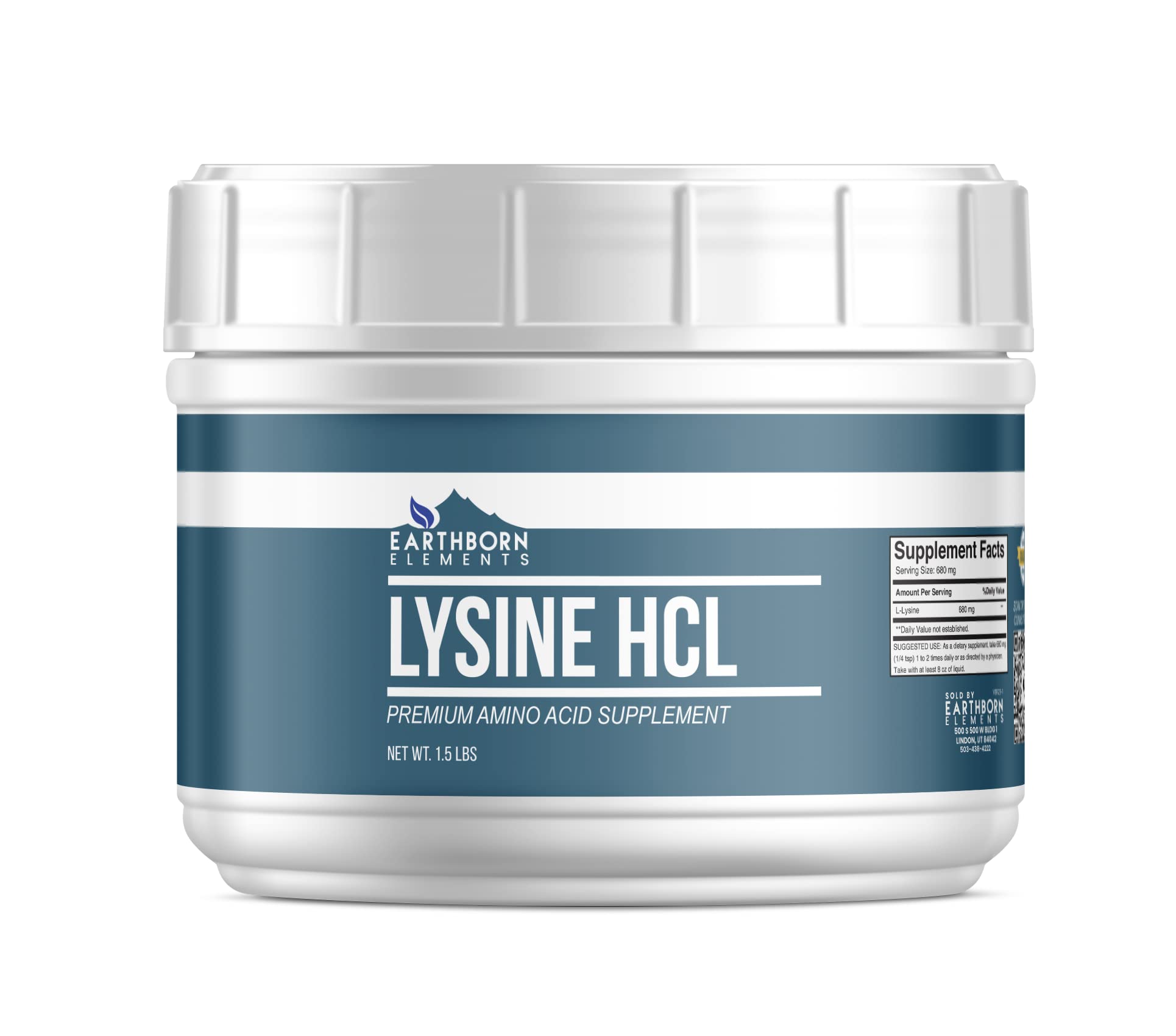Foto 1 | Suplemento Dietético Earthborn Elements Lisina Hcl En Polvo 680 G - Venta Internacional.