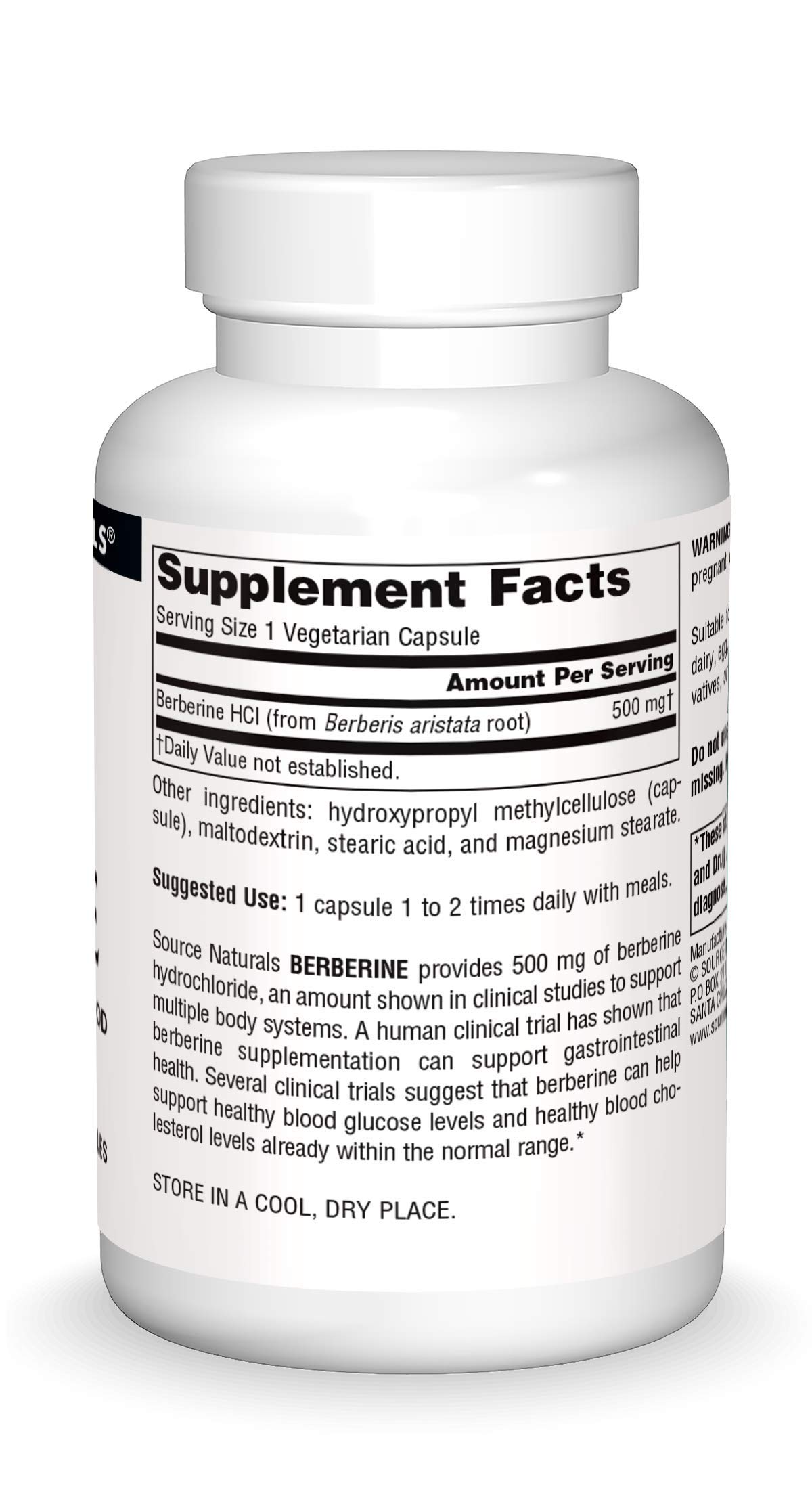 Foto 3 | Suplemento Source Naturals Berberina 500 Mg - 60 Cápsulas - Venta Internacional.