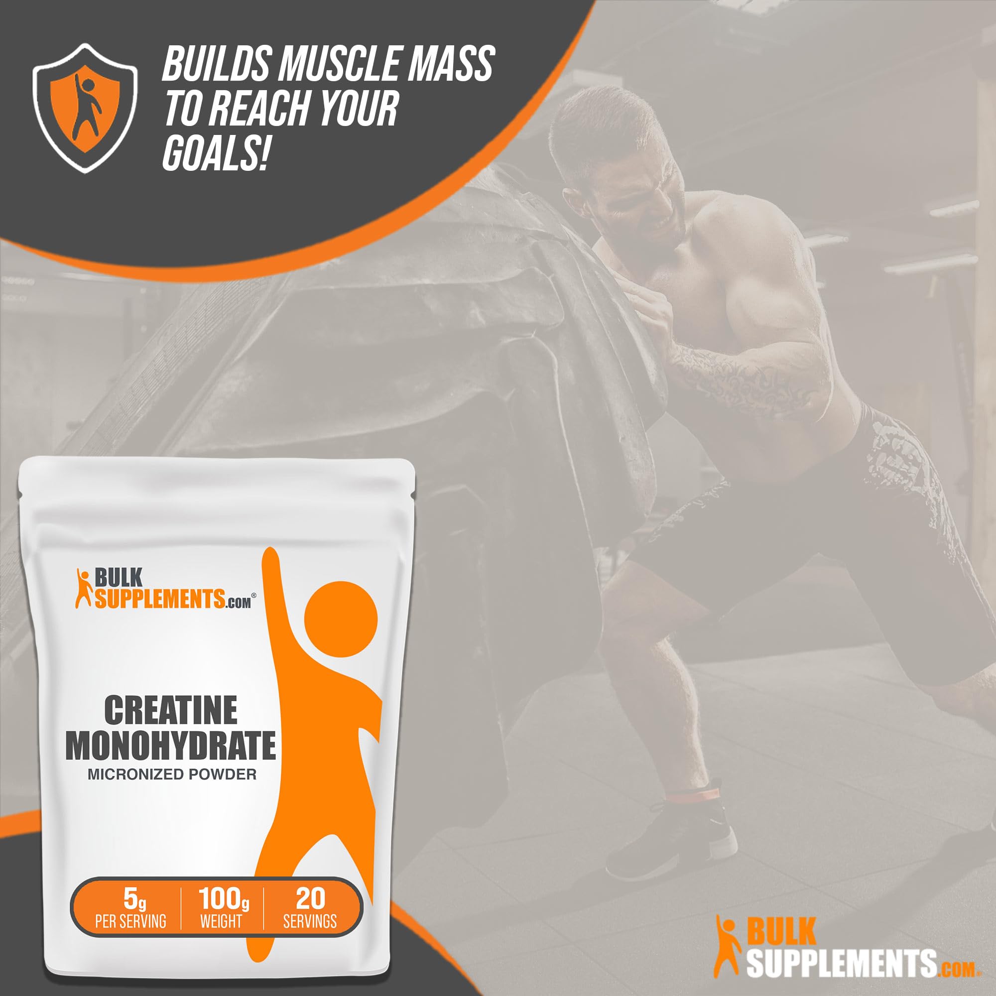 Foto 4 pulgar | Suplemento Bulksupplements.com Monohidrato De Creatina 100 G - Venta Internacional.