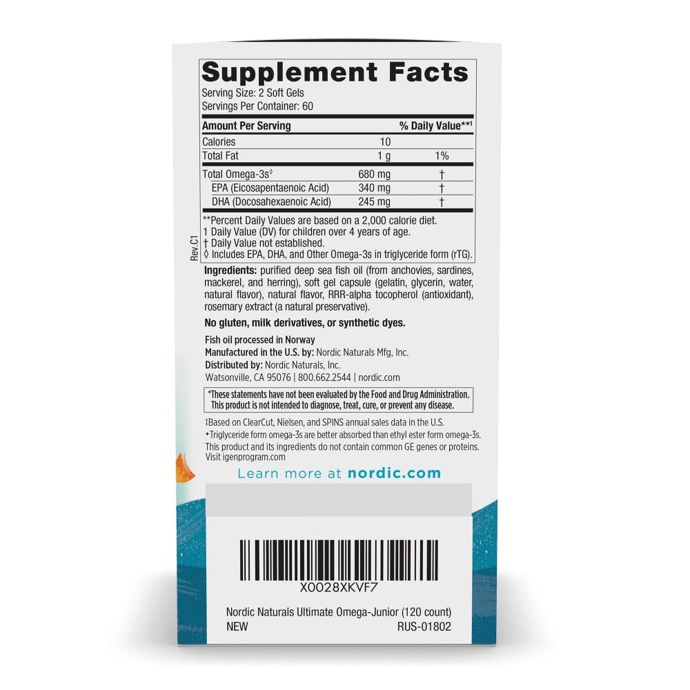 Foto 3 pulgar | Suplemento Nordic Naturals Ultimate Omega Jr. Fresa - Venta Internacional.