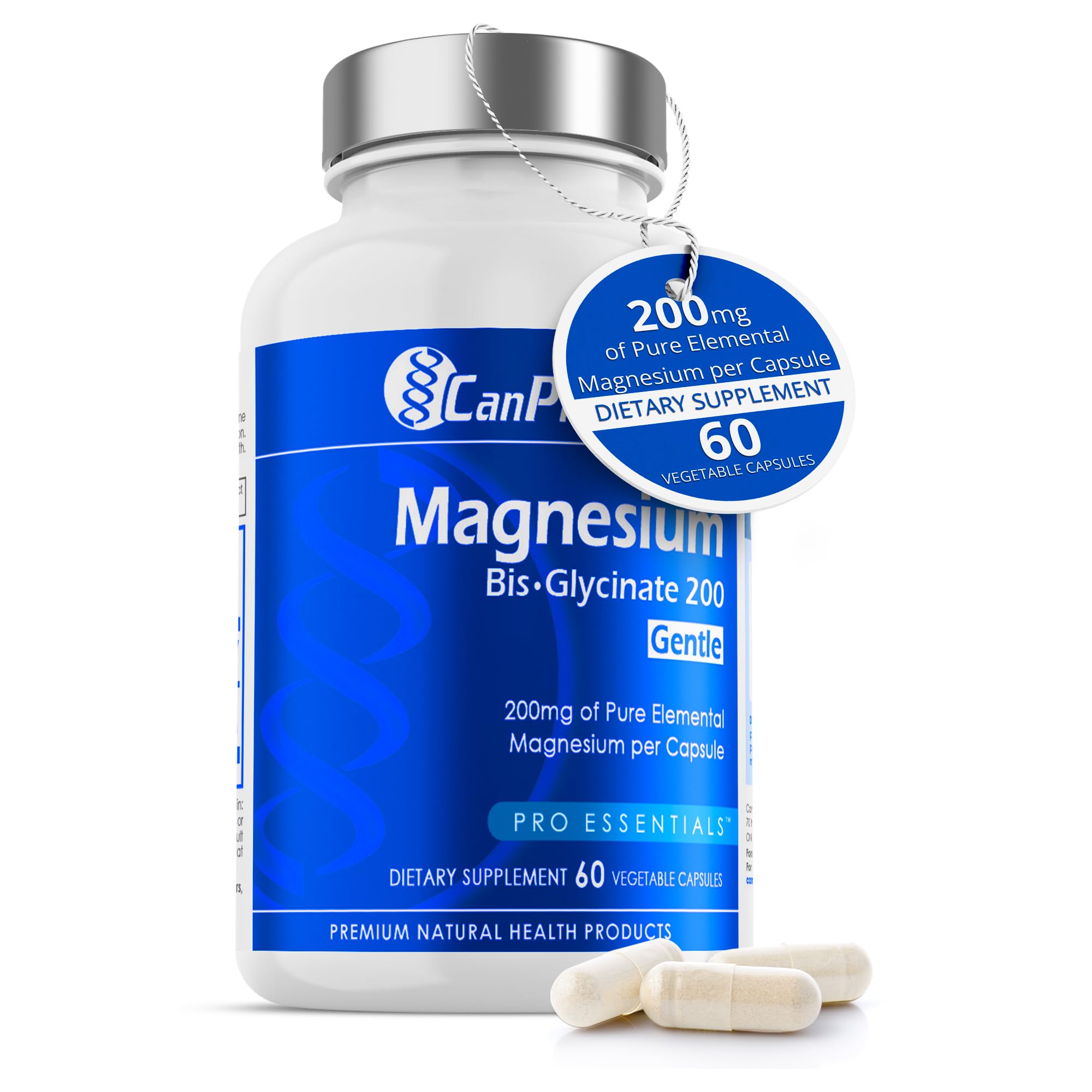 Foto 2 pulgar | Suplemento Canprev: Bisglicinato De Magnesio, 200 Mg, 60 Cápsulas Vegetales - Venta Internacional.