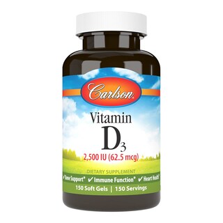 Foto 1 | Suplemento De Vitamina D Carlson D3 2500 Ui 150 Cápsulas Blandas - Venta Internacional.