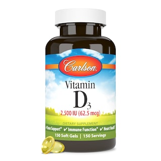 Foto 5 | Suplemento De Vitamina D Carlson D3 2500 Ui 150 Cápsulas Blandas - Venta Internacional.