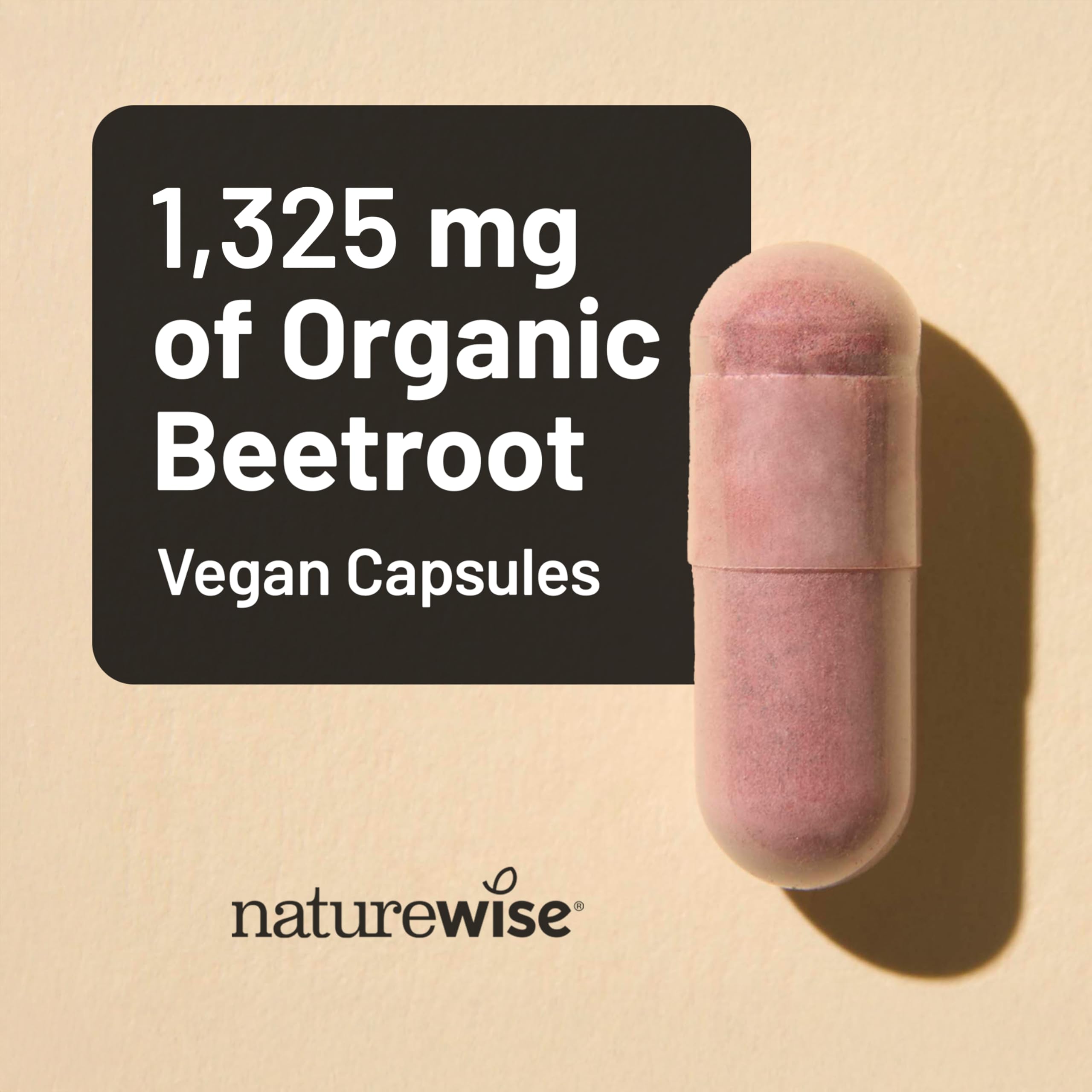 Foto 7 | Suplemento Naturewise: Cápsulas De Raíz De Remolacha (13,25 Mg, 120 Unidades) - Venta Internacional.