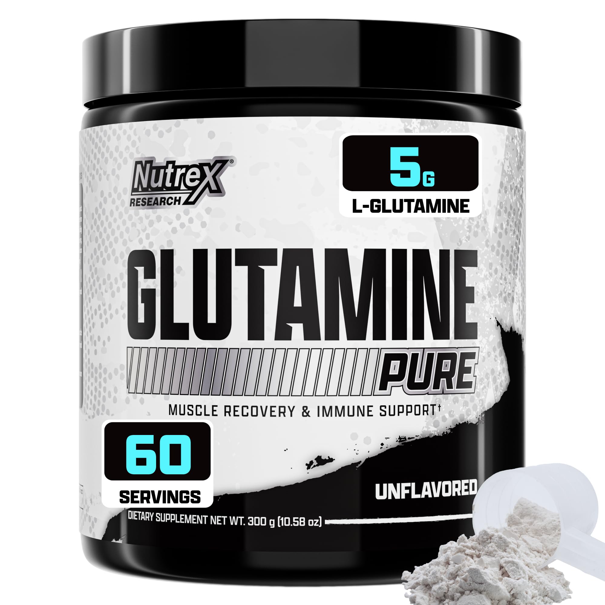 Foto 2 pulgar | Suplemento Nutrex Research L-glutamina En Polvo, 300 G, 60 Dosis - Venta Internacional.