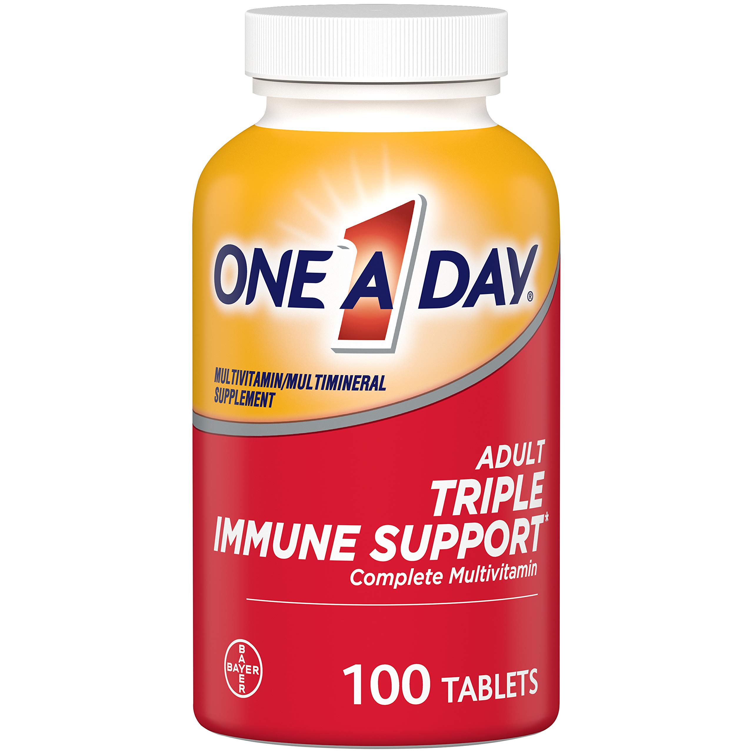 Foto 2 pulgar | Suplemento De Triple Apoyo Inmunológico Para Adultos, Una Vez Al Día, 100 Comprimidos - Venta Internacional.