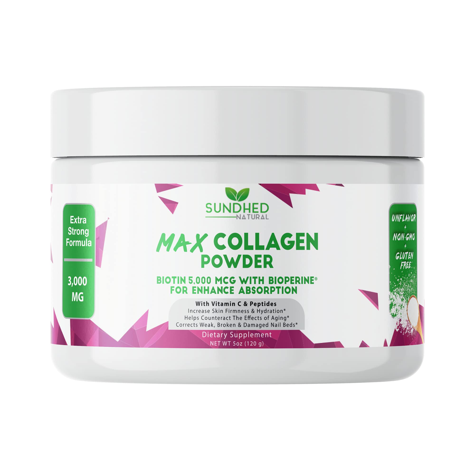 Foto 1 | Suplemento Sundhed Natural Max Collagen Plus C, Suministro De 30 Días - Venta Internacional.