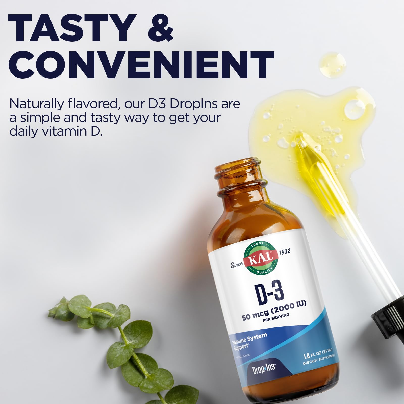 Foto 5 | Suplemento Kal De Vitamina D3, 2000 Ui (50 Mcg), Gotas, 60 Ml - Venta Internacional.