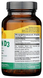 Foto 7 | Suplemento Country Life Vitamina D3, 1000 Ui, Cápsulas Blandas, 200 Unidades - Venta Internacional.