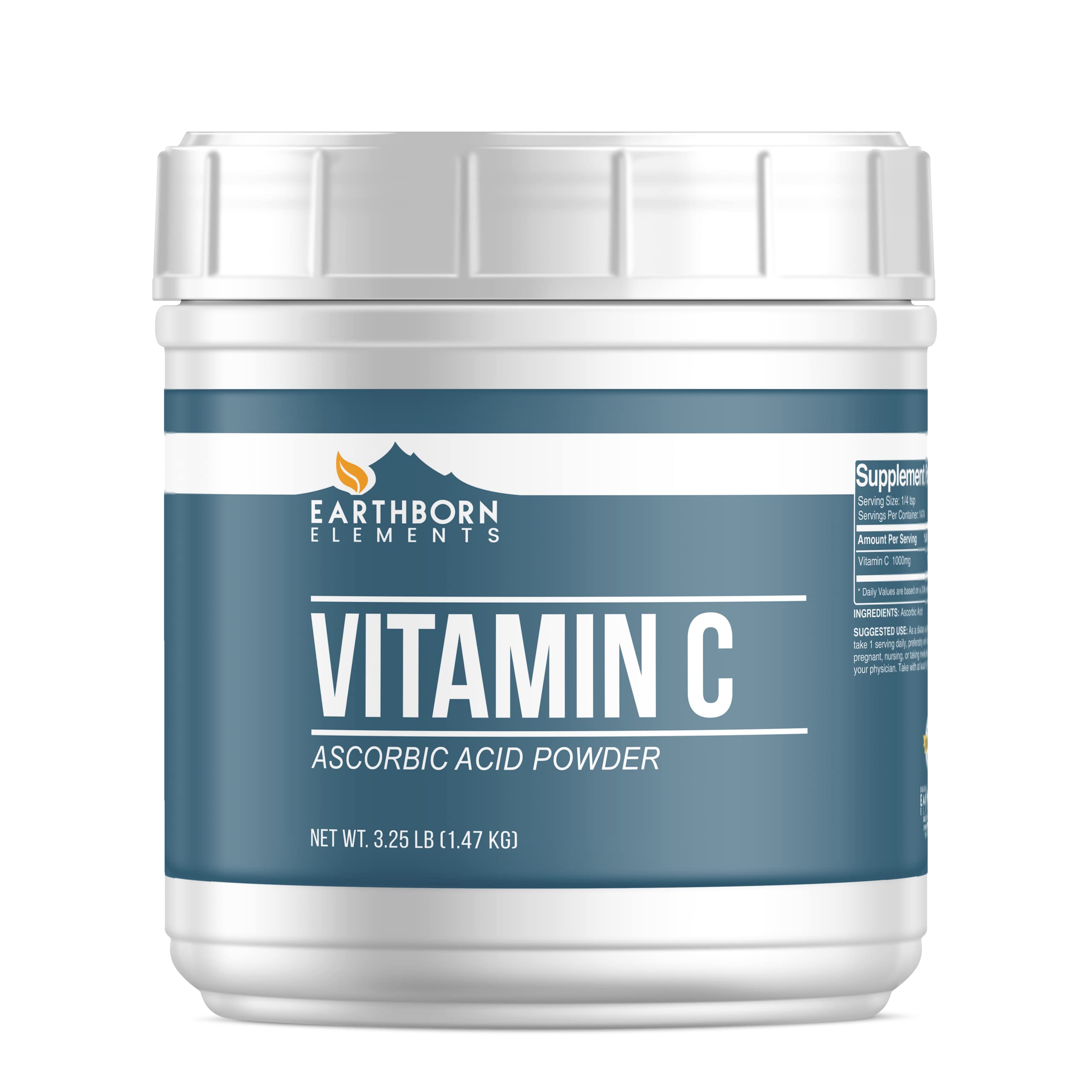 Foto 1 | Vitamina C En Polvo Earthborn Elements, 1,47 Kg, Ácido Ascórbico - Venta Internacional.