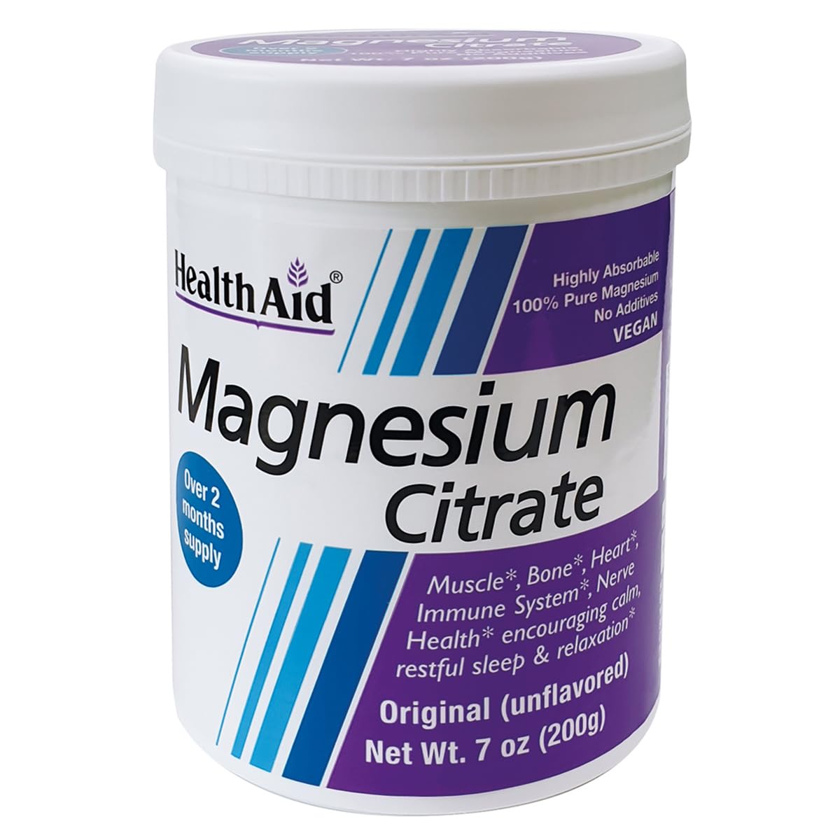 Foto 1 | Suplemento Healthaid De Citrato De Magnesio En Polvo, 200 G, 80 Porciones - Venta Internacional.