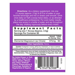 Foto 3 | Suplemento Healthaid De Citrato De Magnesio En Polvo, 200 G, 80 Porciones - Venta Internacional.