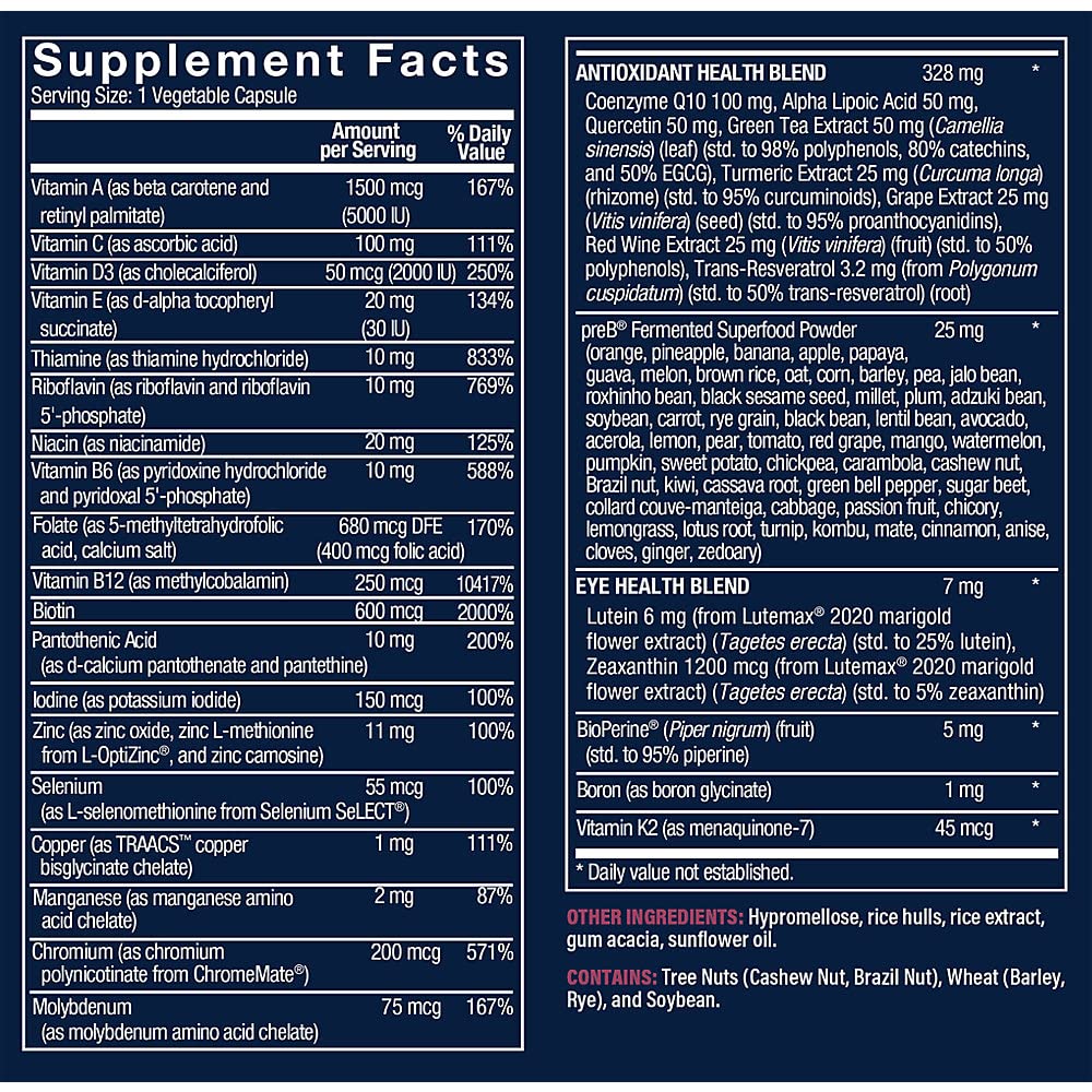 Foto 4 pulgar | Multivitamínico Vthrive Bioactive Para Mujeres De 50 O Más De 60 Cápsulas - Venta Internacional.