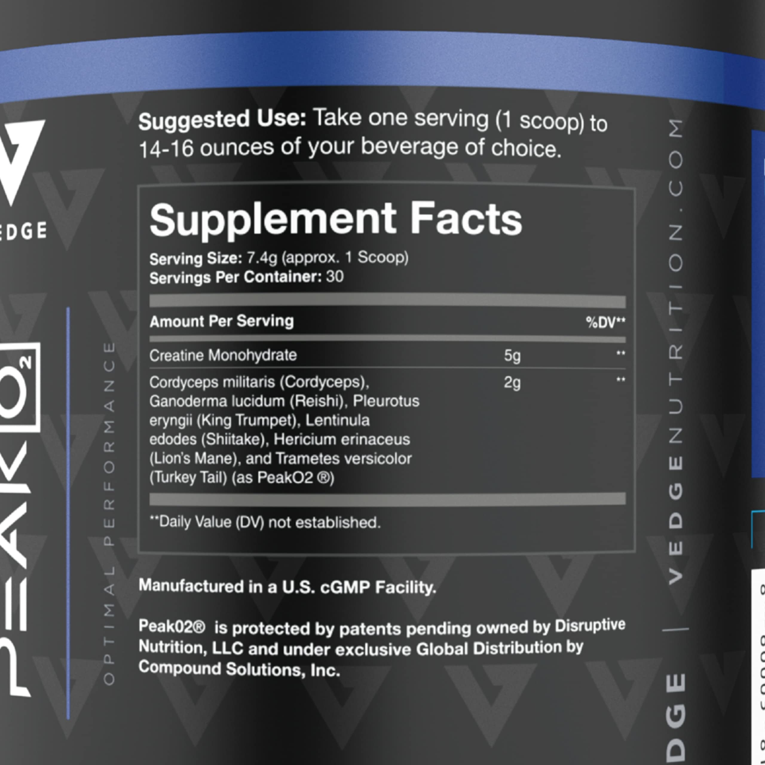 Foto 3 pulgar | Suplemento Vedge Nutrition Creatine+ Vegan, 30 Porciones - Venta Internacional.