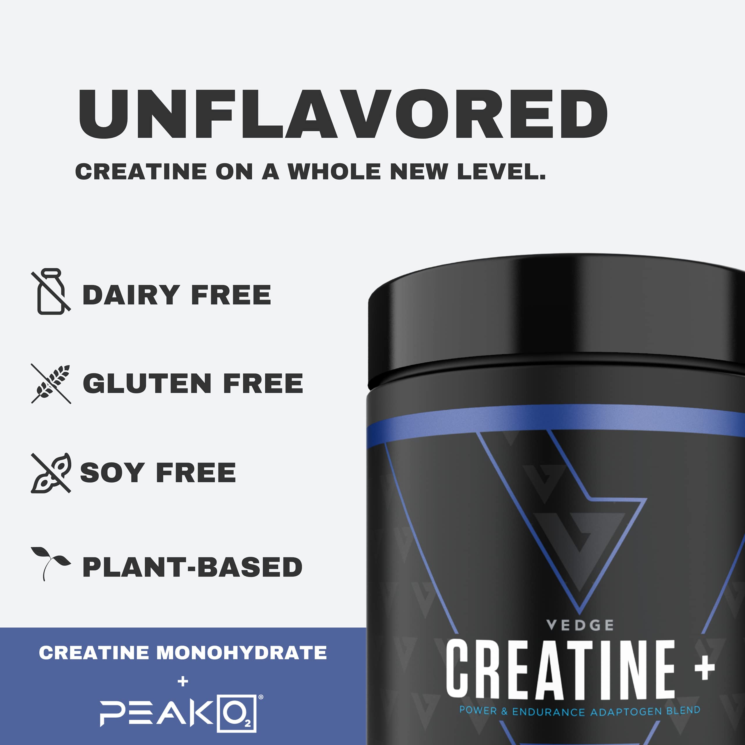 Foto 5 pulgar | Suplemento Vedge Nutrition Creatine+ Vegan, 30 Porciones - Venta Internacional.