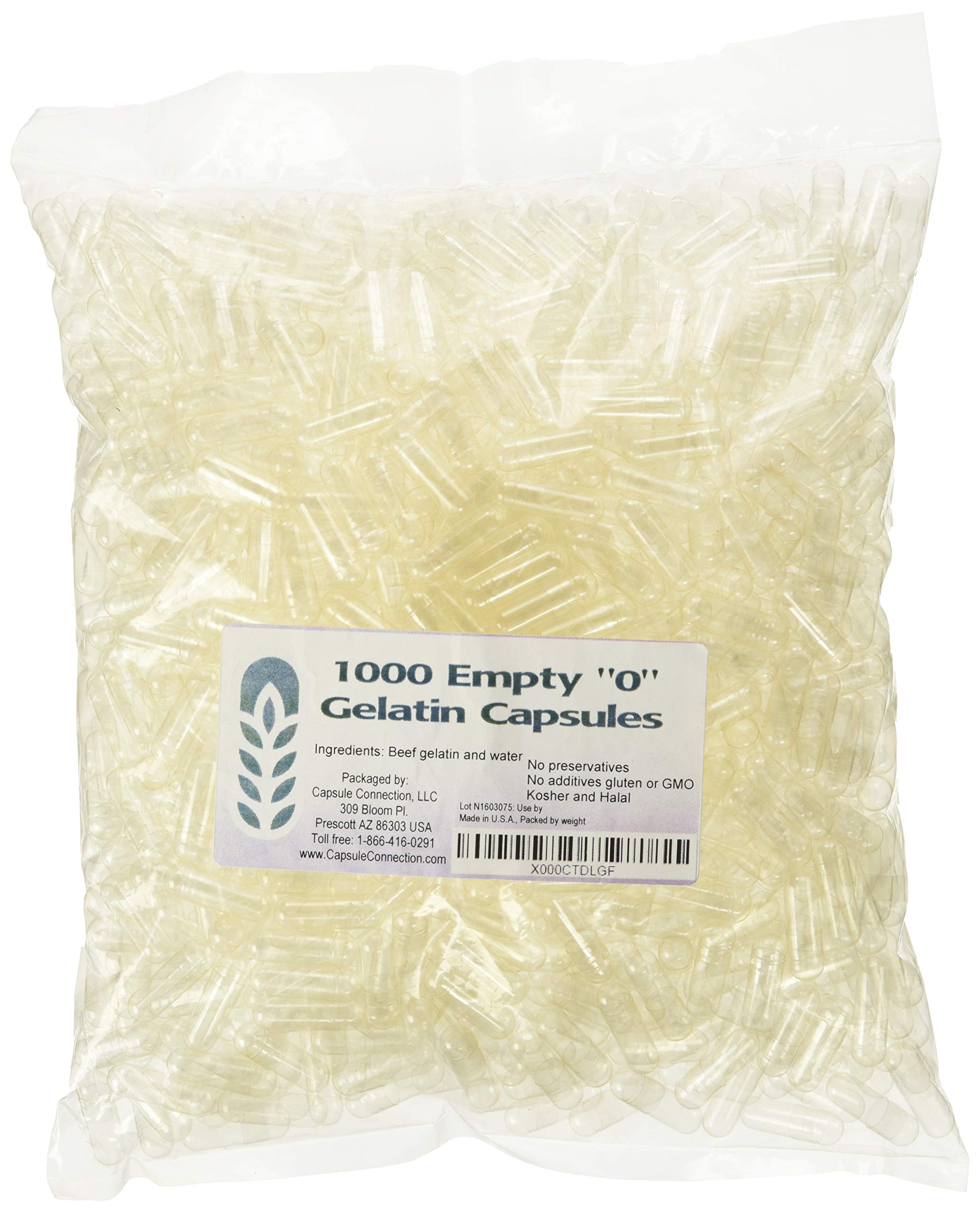 Foto 2 pulgar | Cápsulas De Gelatina Vacías Capsule Connection 1000, Tamaño A Granel 0 - Venta Internacional.