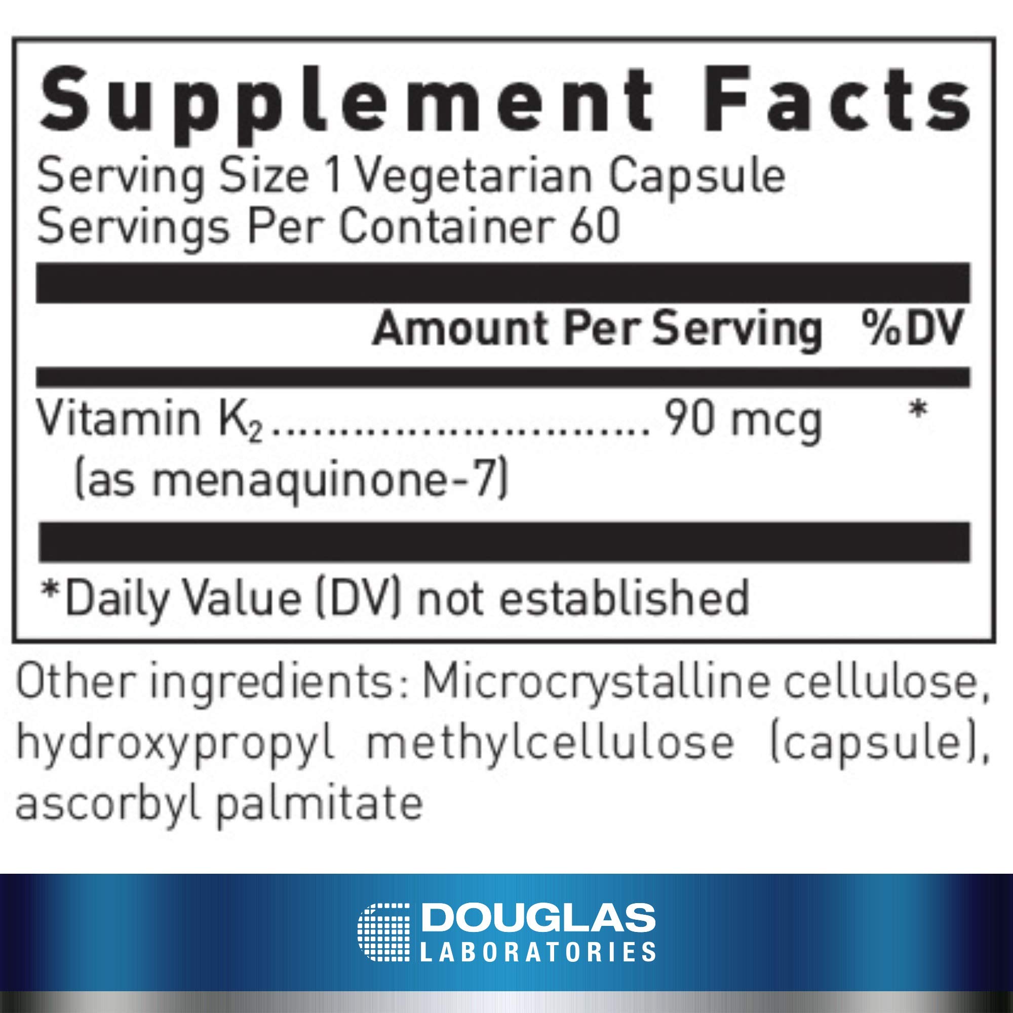 Foto 3 pulgar | Suplemento De Vitamina K2 De Douglas Laboratories, 90 Mcg Mk-7, 60 Cápsulas - Venta Internacional.