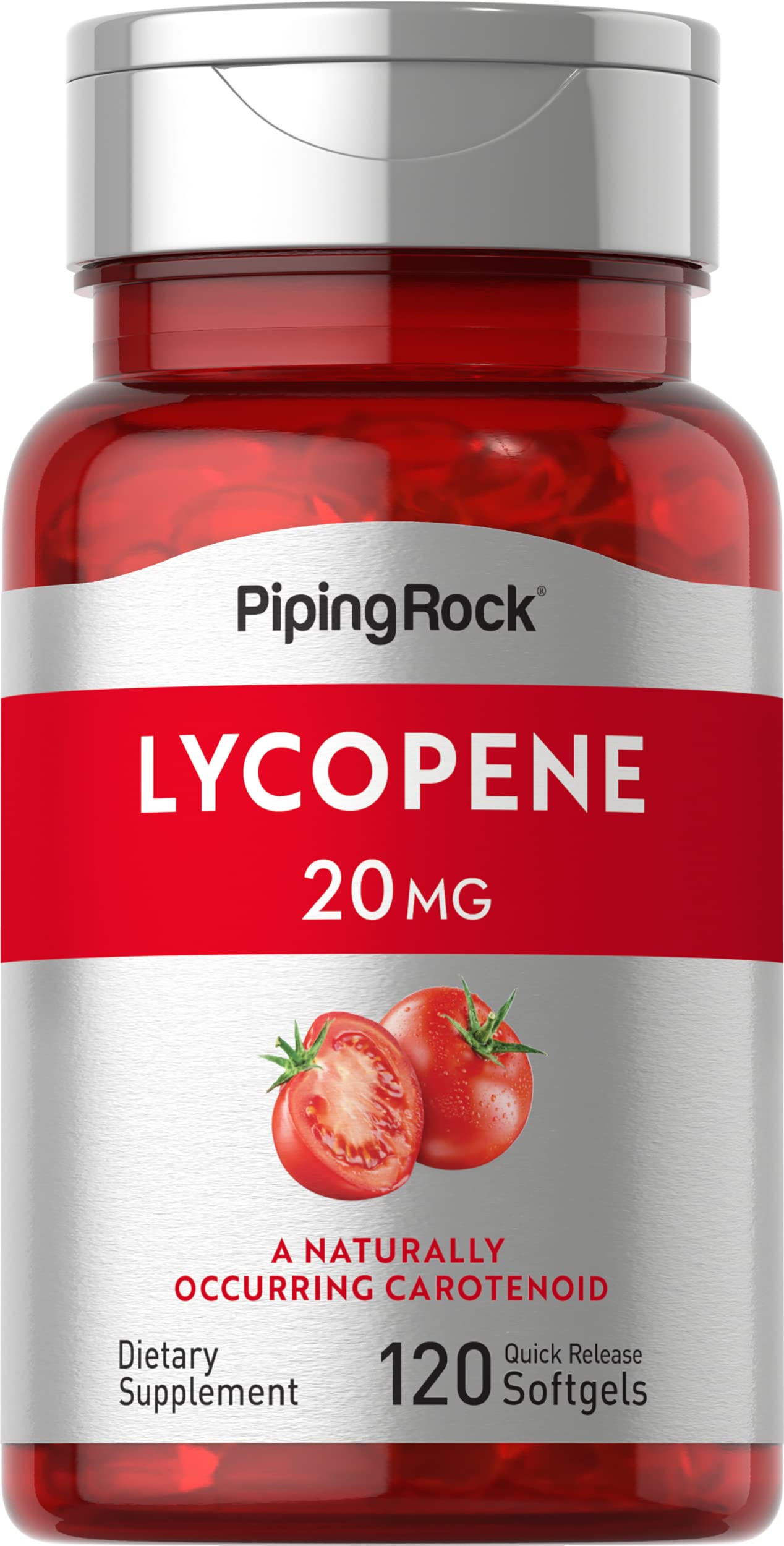 Foto 2 pulgar | Suplemento De Licopeno Piping Rock, 20 Mg, 120 Cápsulas Blandas - Venta Internacional.