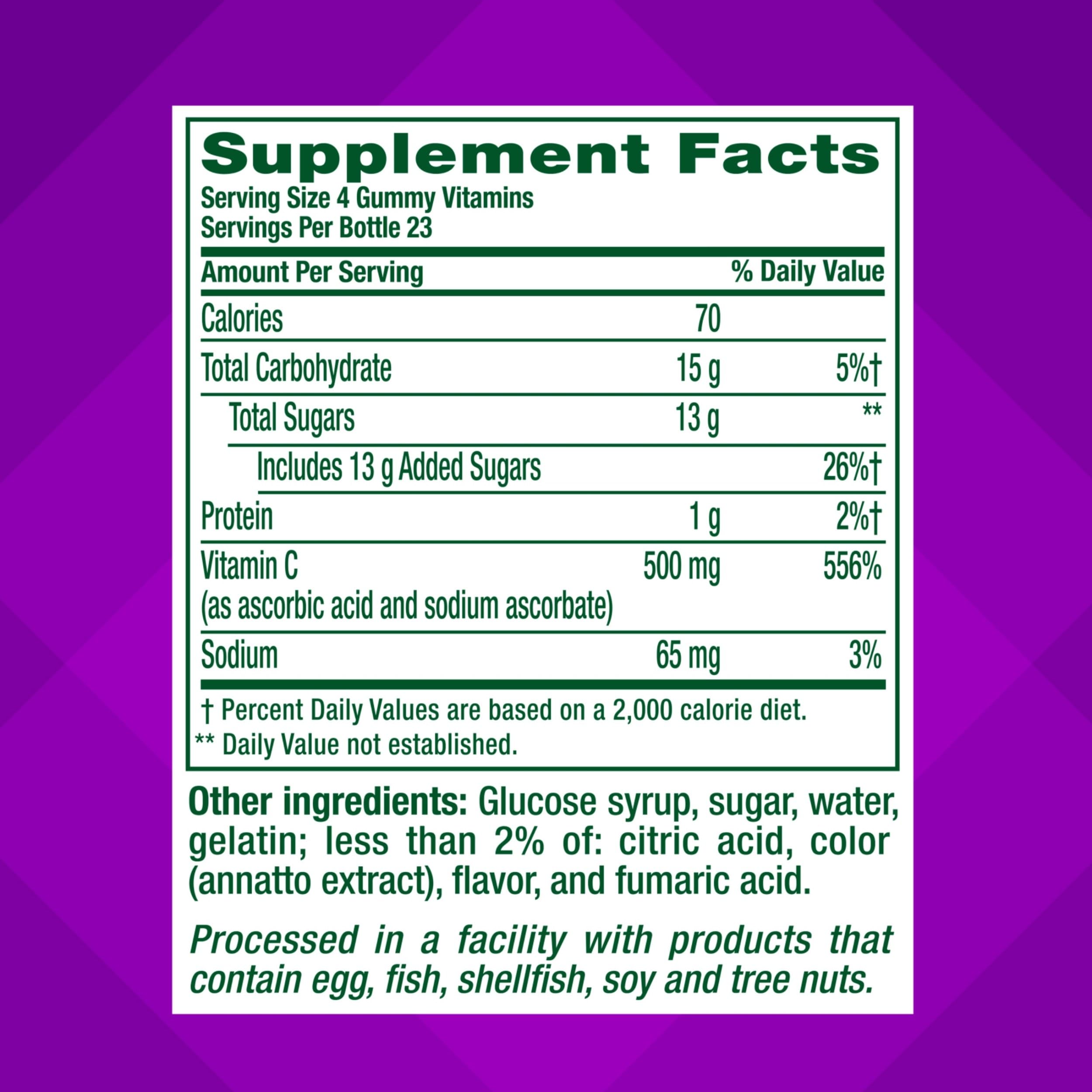 Foto 5 pulgar | Vitaminas En Gomitas Vitafusion Extra Strength Power C, 92 Unidades - Venta Internacional.