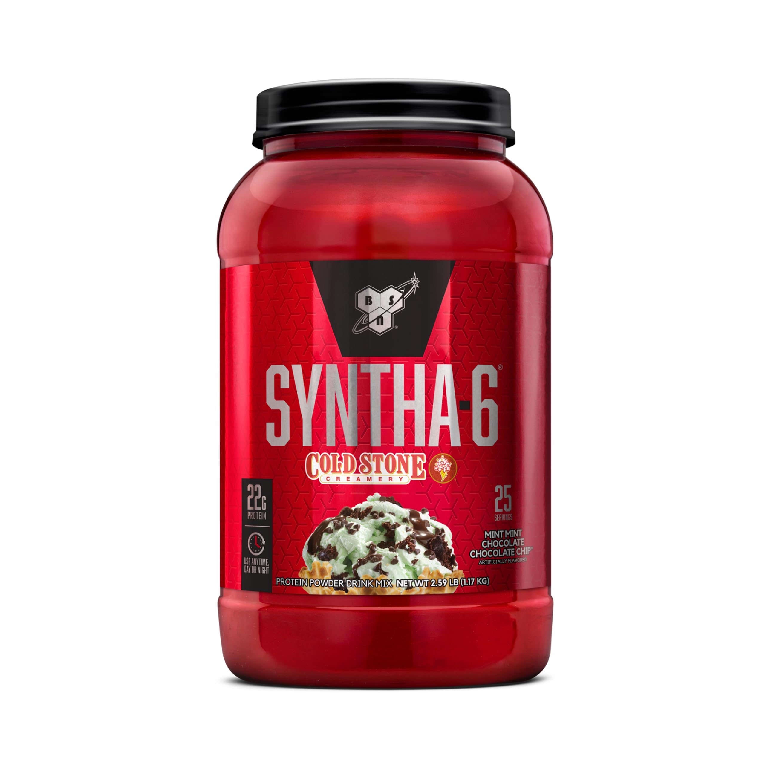 Foto 2 pulgar | Proteína En Polvo Bsn Syntha-6 Cold Stone Creamery Mint, 25 Porciones - Venta Internacional.