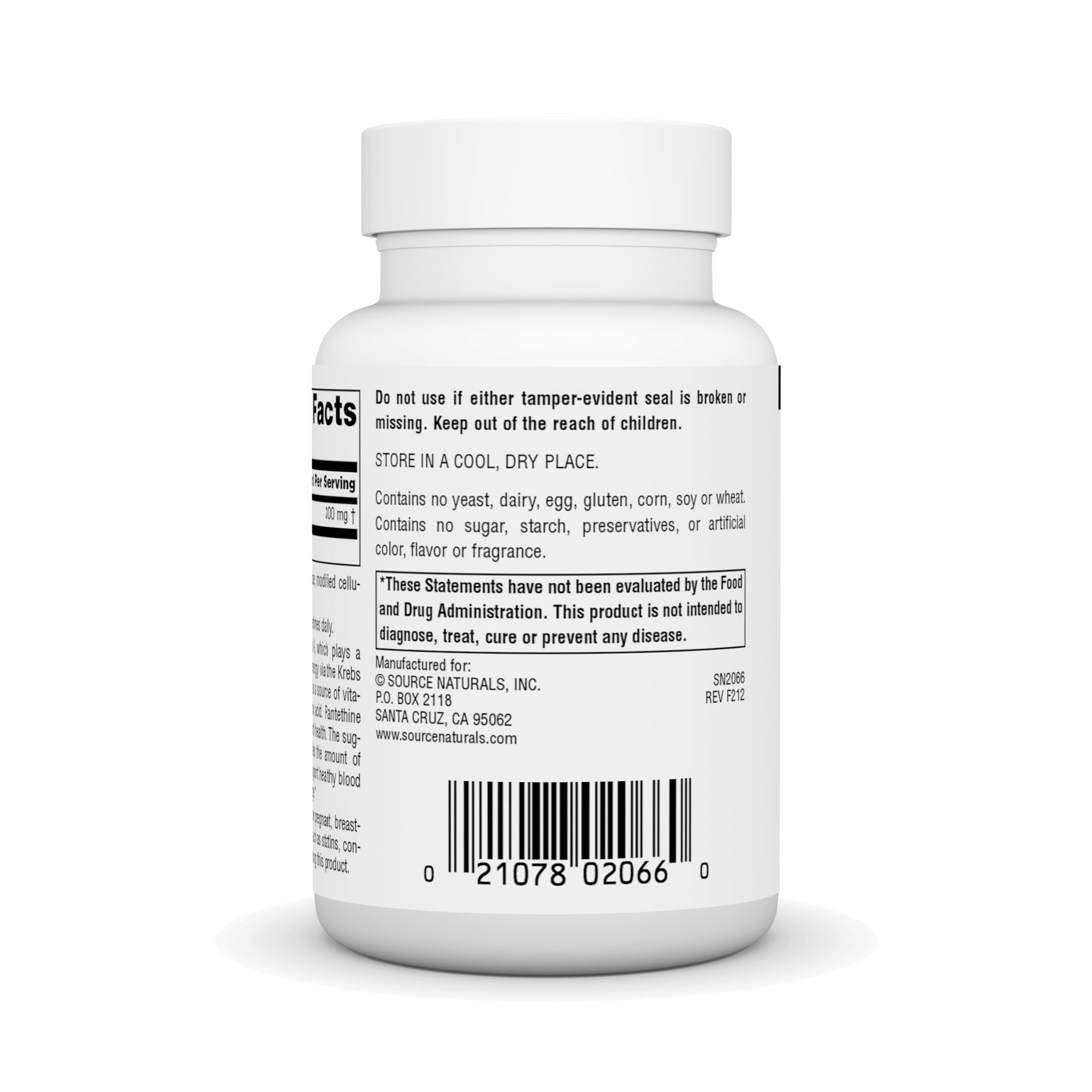 Foto 4 pulgar | Supplement Source Naturals Pantethine 300 Mg - 90 Comprimidos - Venta Internacional.