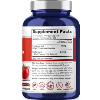 Foto 2 | Suplemento Del Complejo De Licopeno Y Luteína Nusapure 60 Mg 200 Cápsulas - Venta Internacional.