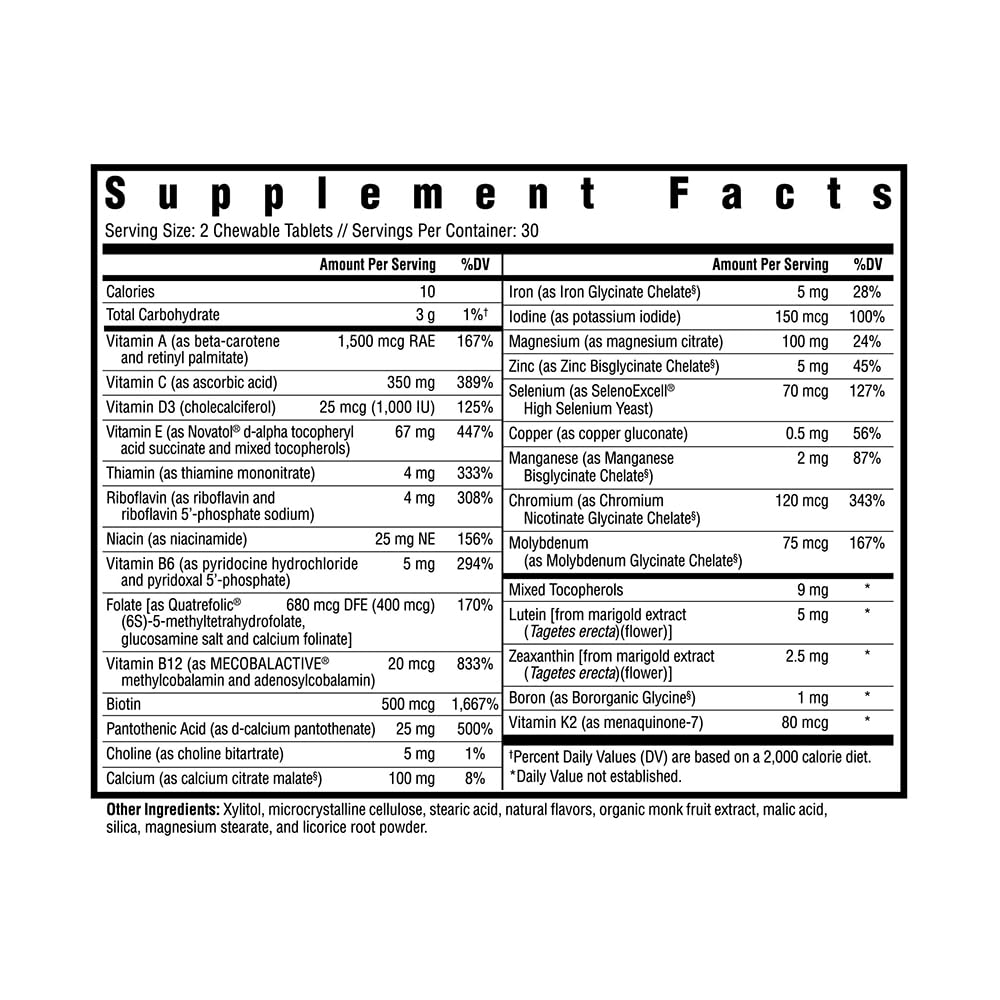 Foto 2 | Multivitamínico Masticable Supplement Seeking Health Optimal, 60 Tabletas - Venta Internacional.