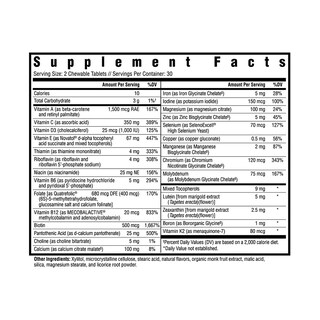 Foto 2 | Multivitamínico Masticable Supplement Seeking Health Optimal, 60 Tabletas - Venta Internacional.