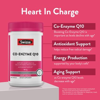 Foto 3 | Suplemento Swisse Coq10, Coenzima Q10, 135 Mg, 180 Cápsulas Blandas - Venta Internacional.