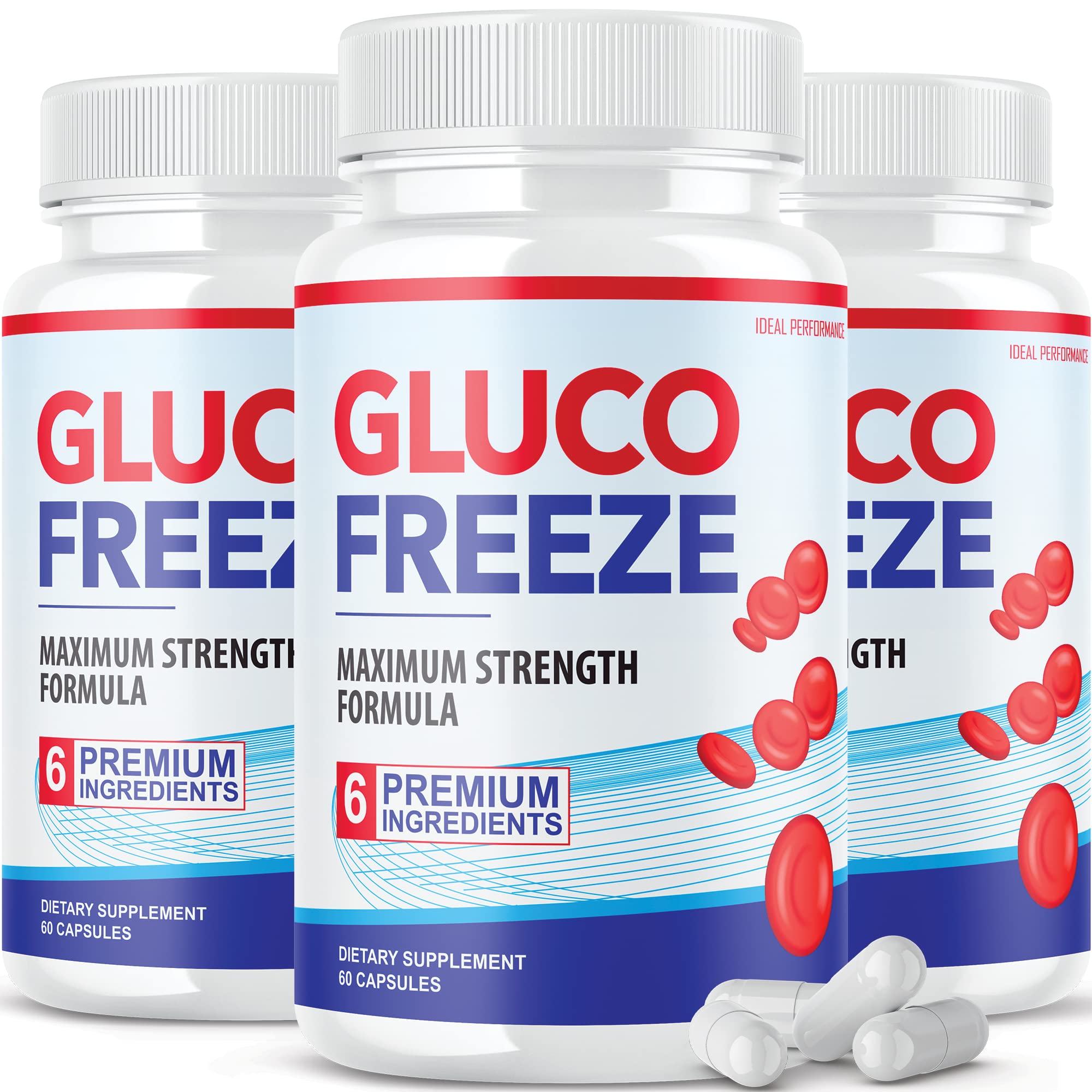 Foto 2 pulgar | Suplemento Dietético Glucofreeze Pills (paquete De 3) 180 Cápsulas - Venta Internacional.