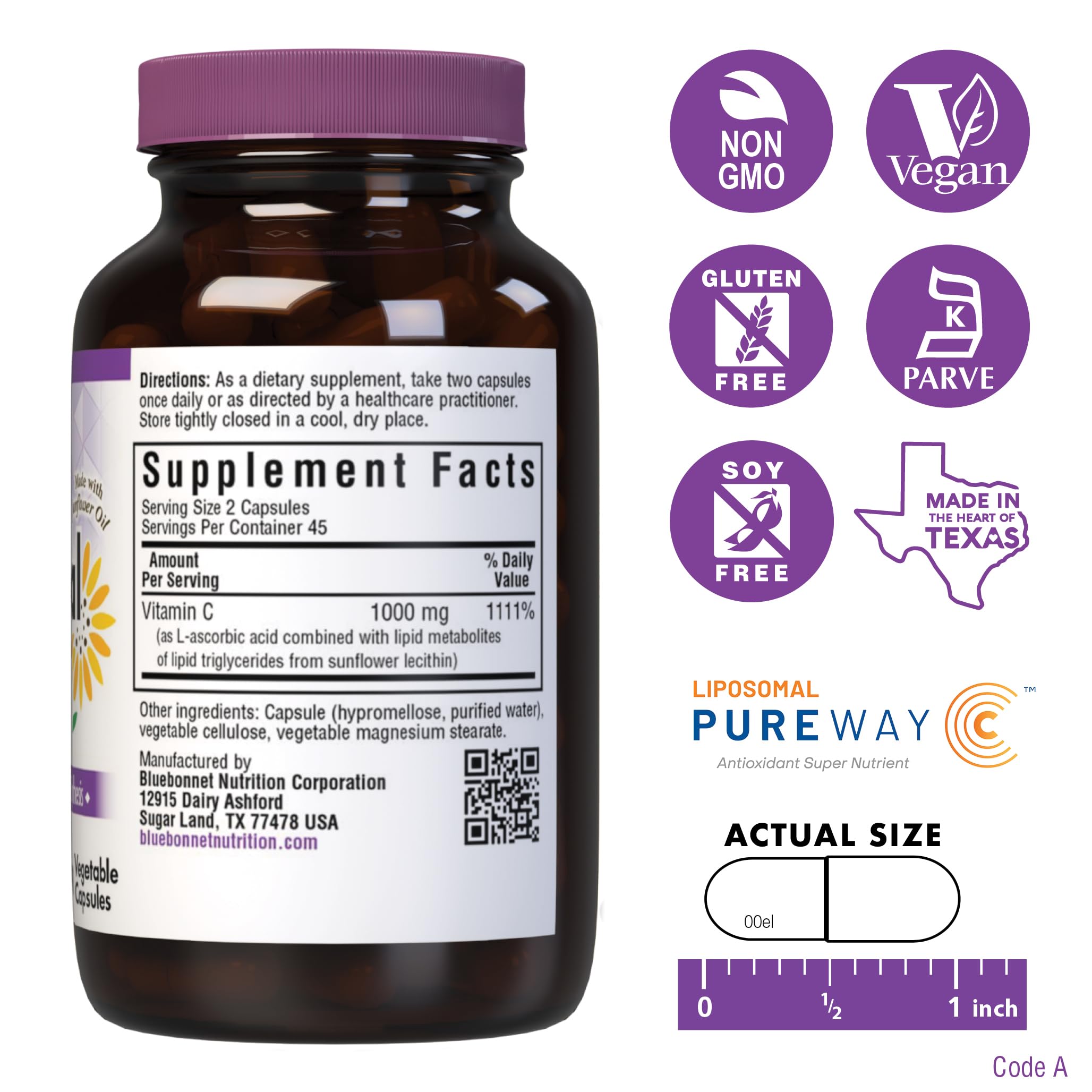 Foto 3 pulgar | Suplemento De Vitamina C Liposomal Bluebonnet Nutrition 1000 Mg - Venta Internacional.