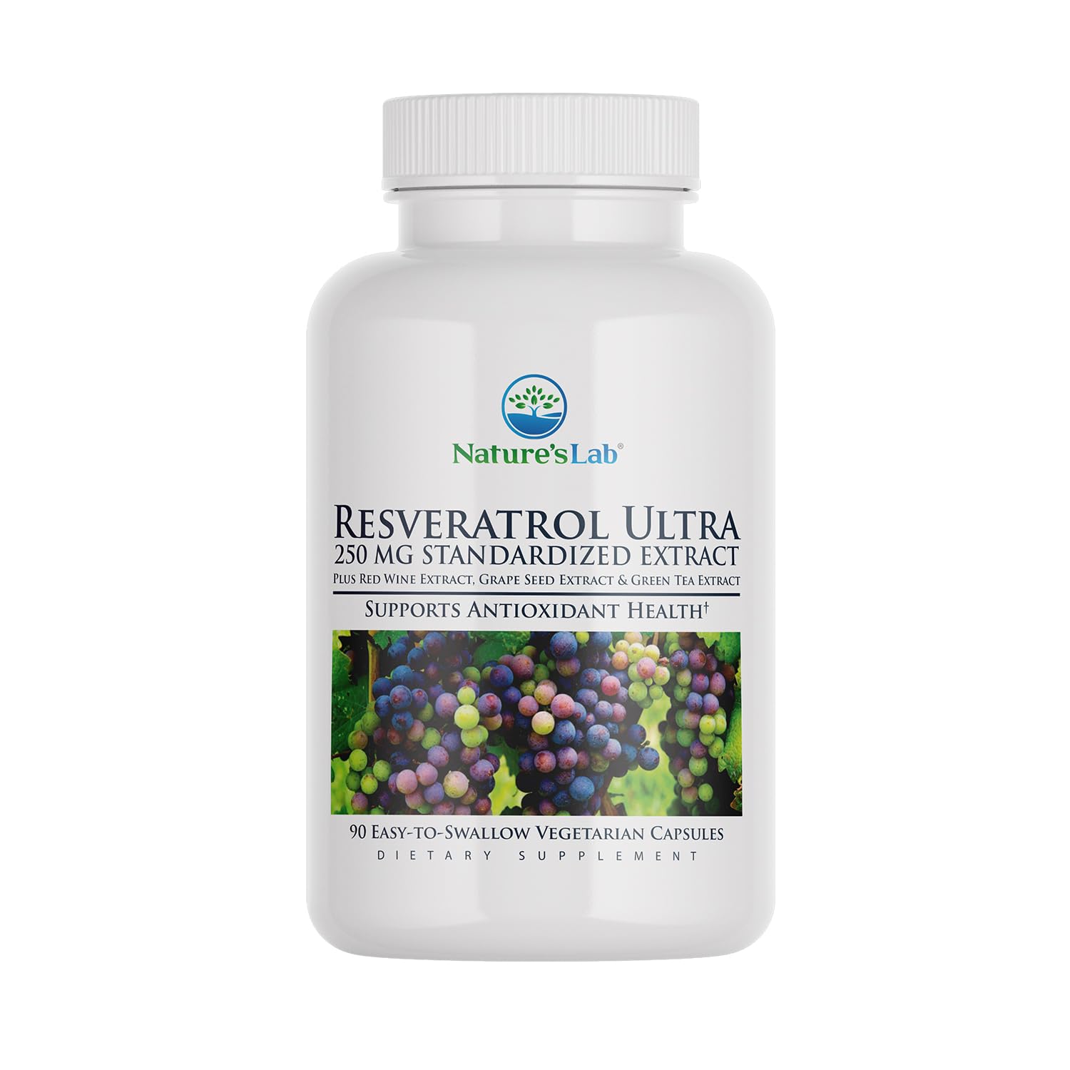 Foto 2 pulgar | Suplemento Nature's Lab Resveratrol Ultra 250 Mg 90% Vegano - Venta Internacional.