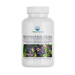 Foto 1 | Suplemento Nature's Lab Resveratrol Ultra 250 Mg 90% Vegano - Venta Internacional.
