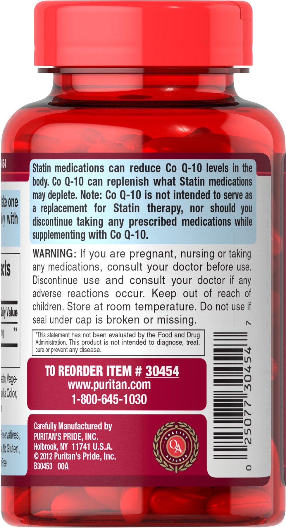 Foto 3 | Suplemento Puritan's Pride Q-sorb Coq10 De 600 Mg Para El Corazón, 60 Cápsulas Blandas - Venta Internacional.