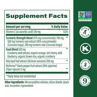 Foto 3 | Suplemento Megafood, Cúrcuma Y Curcumina Extra Fuerte, 120 Tabletas - Venta Internacional.