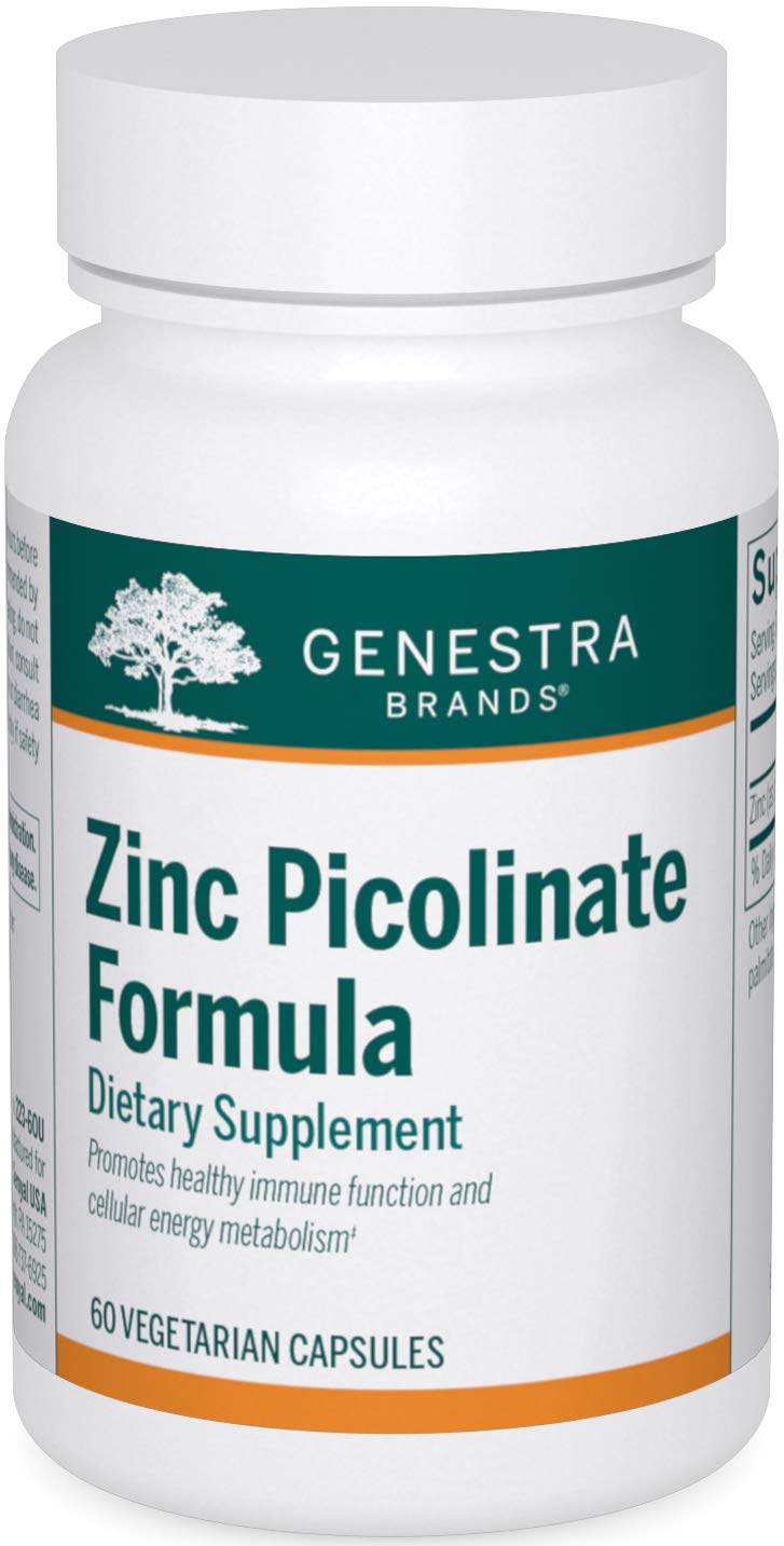 Suplemento De Picolinato De Zinc Genestra Brands 60 Cápsulas - Venta Internacional.