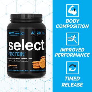Foto 4 | Proteína En Polvo Pesscience Select Low Carb Snickerdoodle 27 Set - Venta Internacional.