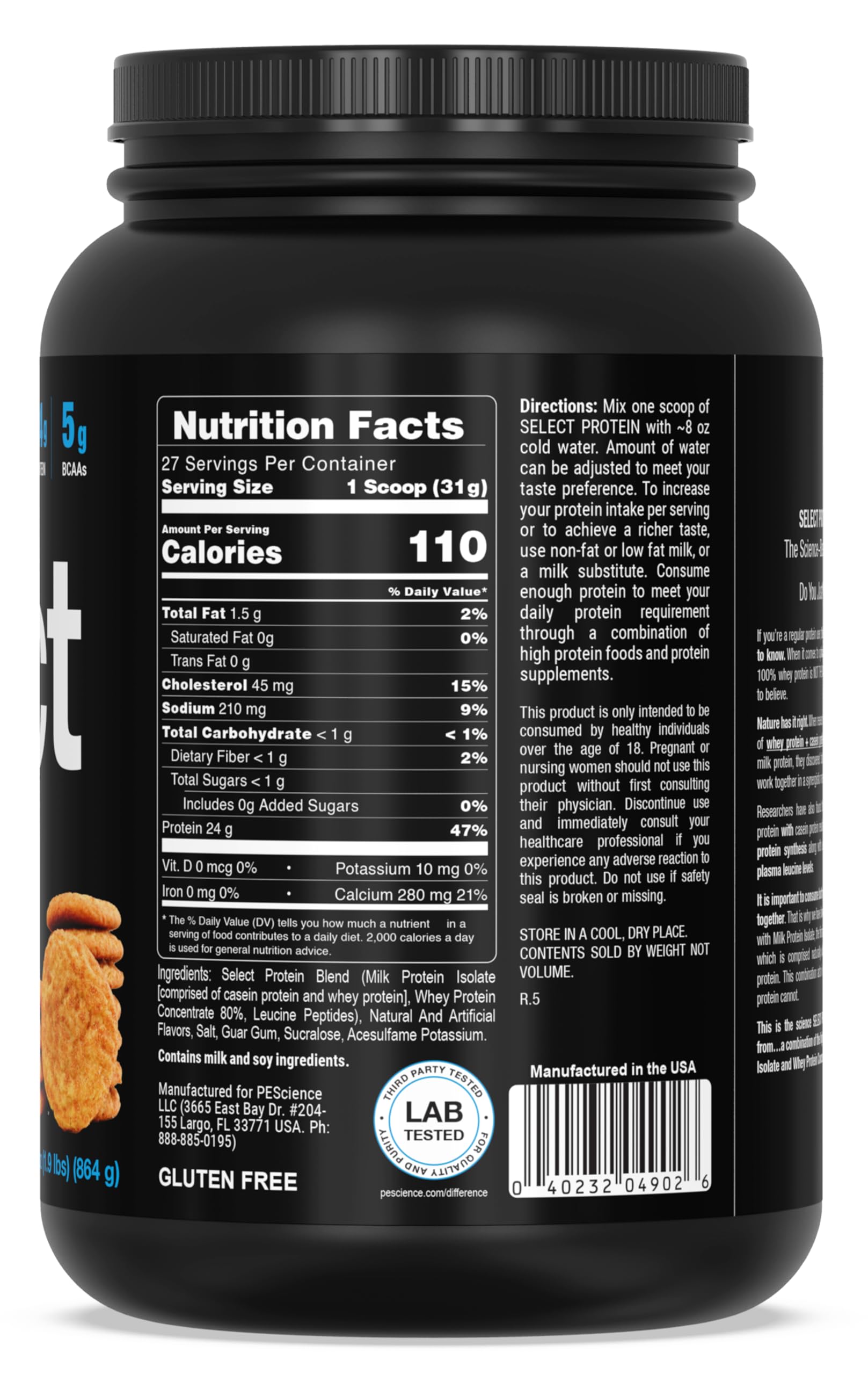 Foto 8 pulgar | Proteína En Polvo Pesscience Select Low Carb Snickerdoodle 27 Set - Venta Internacional.