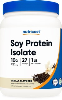 Foto 1 | Proteína En Polvo Nutricost Soy Isolate 454 G Con Sabor A Vainilla - Venta Internacional.