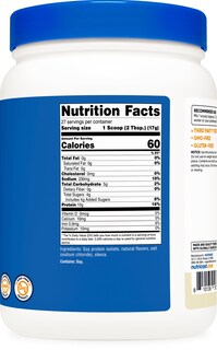 Foto 5 | Proteína En Polvo Nutricost Soy Isolate 454 G Con Sabor A Vainilla - Venta Internacional.