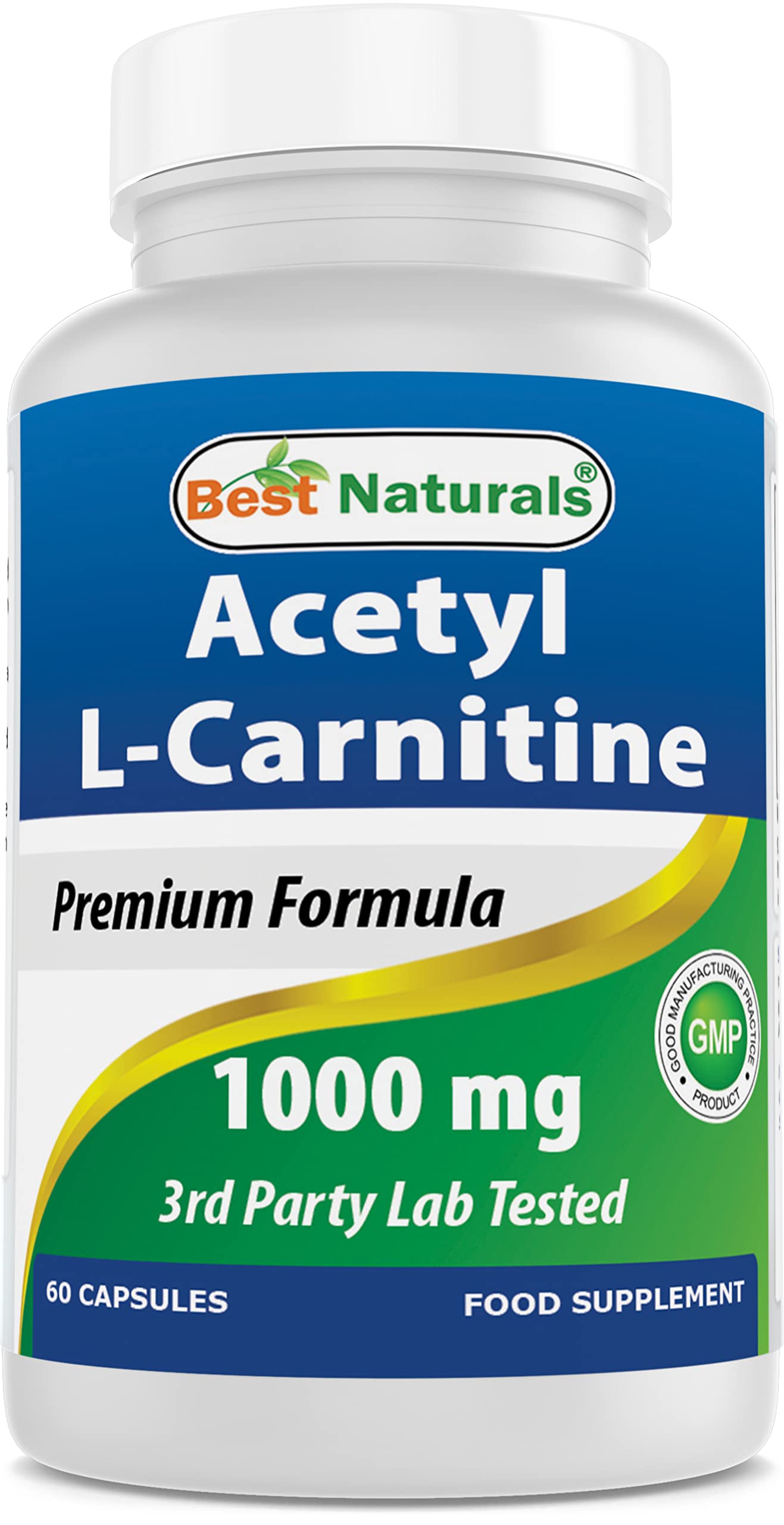 Foto 1 | Suplemento Best Naturals Acetil L-carnitina 1000 Mg 60 Cápsulas - Venta Internacional.