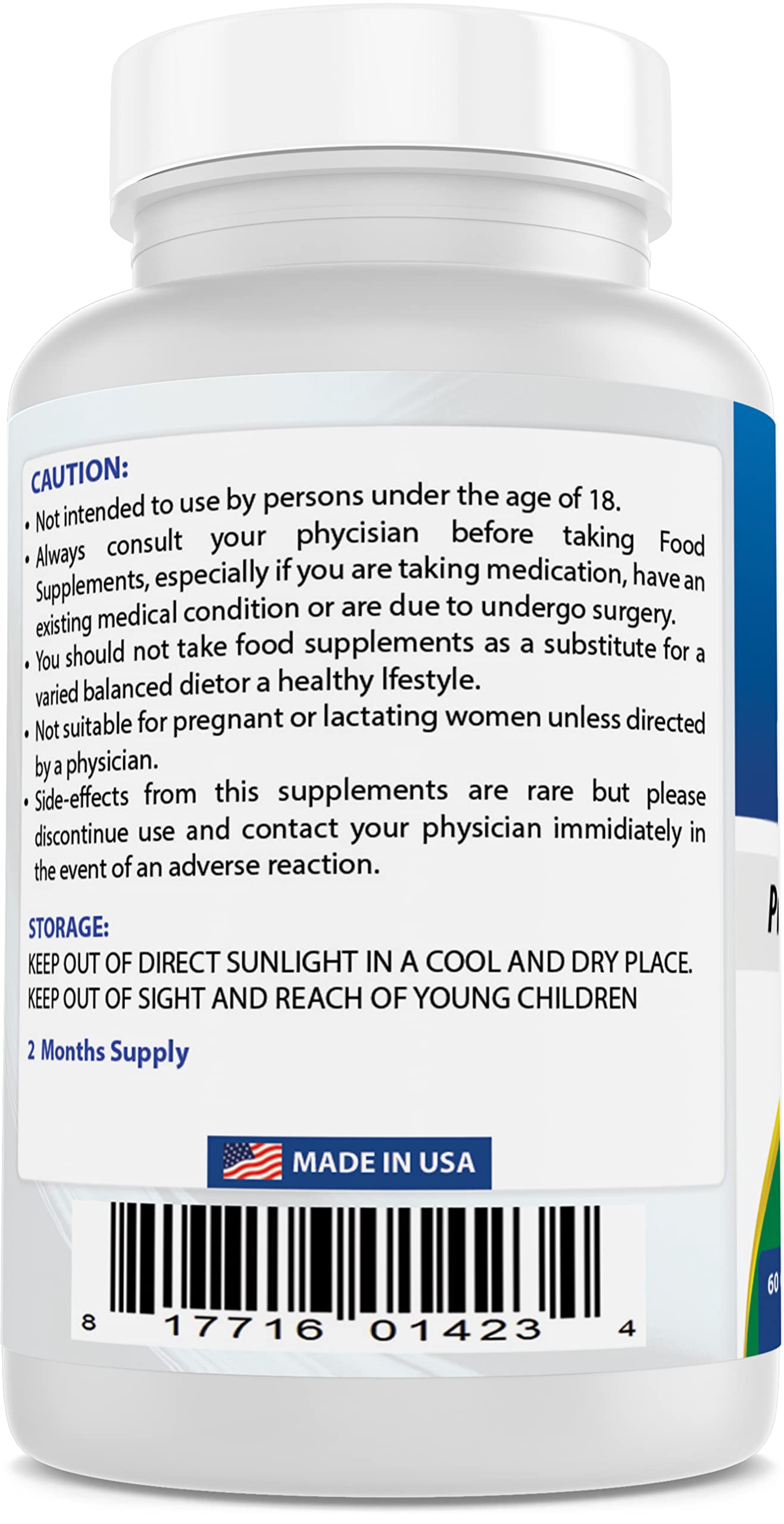 Foto 4 pulgar | Suplemento Best Naturals Acetil L-carnitina 1000 Mg 60 Cápsulas - Venta Internacional.