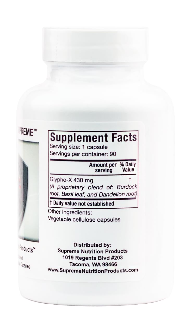 Foto 2 | Cápsulas Herbales Supreme Glypho-x Supreme De Supreme Nutrition, 90 Unidades - Venta Internacional.