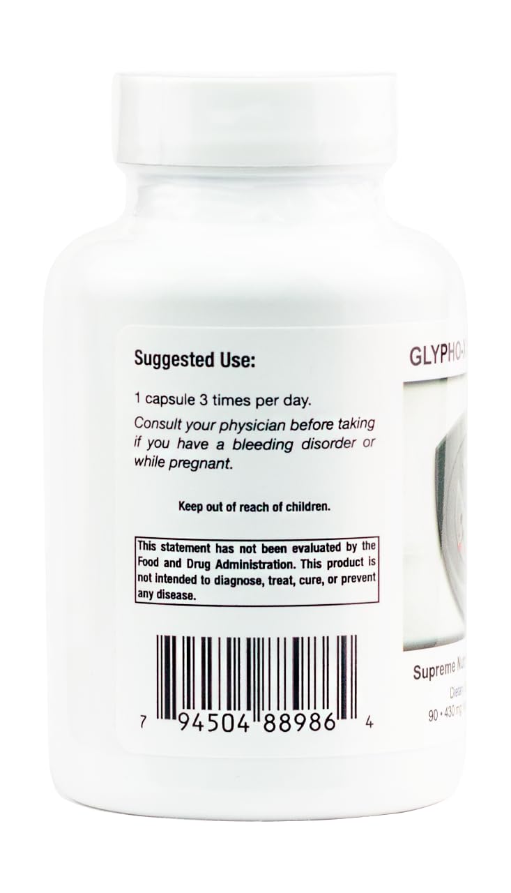Foto 3 | Cápsulas Herbales Supreme Glypho-x Supreme De Supreme Nutrition, 90 Unidades - Venta Internacional.