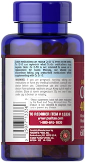 Foto 2 | Suplemento Puritan's Pride Q-sorb Coq10, 400 Mg, Cápsulas Blandas X60 - Venta Internacional.