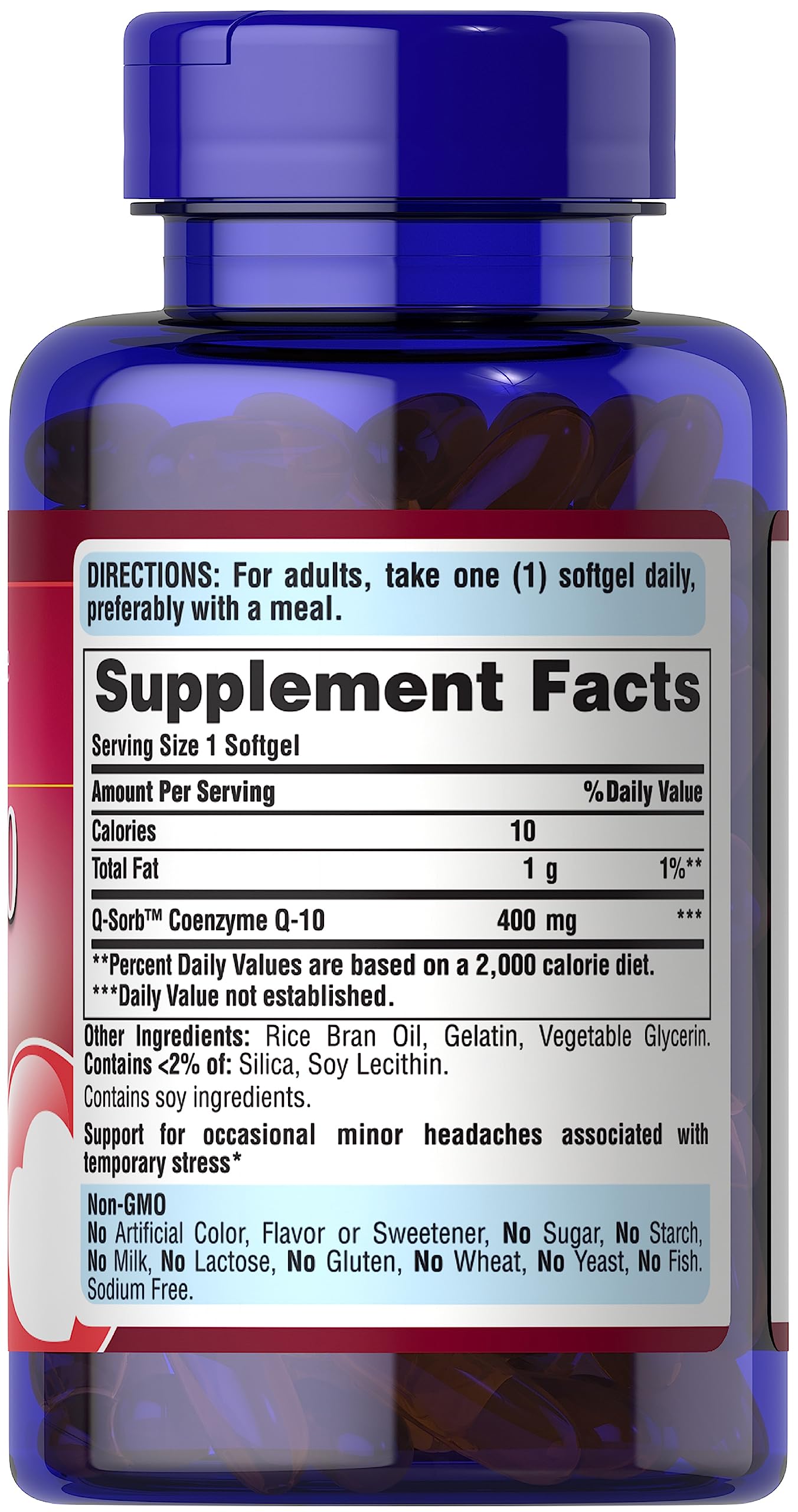 Foto 4 pulgar | Suplemento Puritan's Pride Q-sorb Coq10, 400 Mg, Cápsulas Blandas X60 - Venta Internacional.