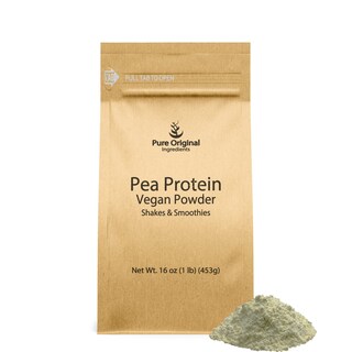 Foto 1 | Proteína En Polvo, Ingredientes Originales Puros, Guisante Vegano, 454 G - Venta Internacional.