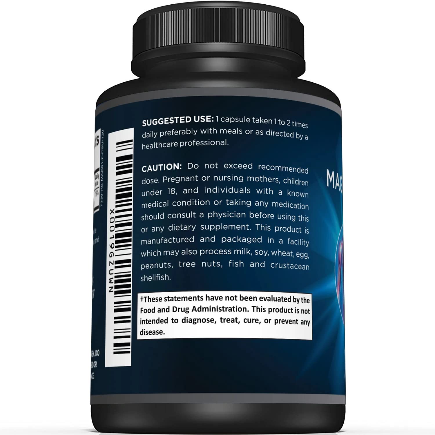 Foto 4 pulgar | Cápsulas De Citrato De Magnesio Sunergetic 500 Mg 120 Vegetales - Venta Internacional.
