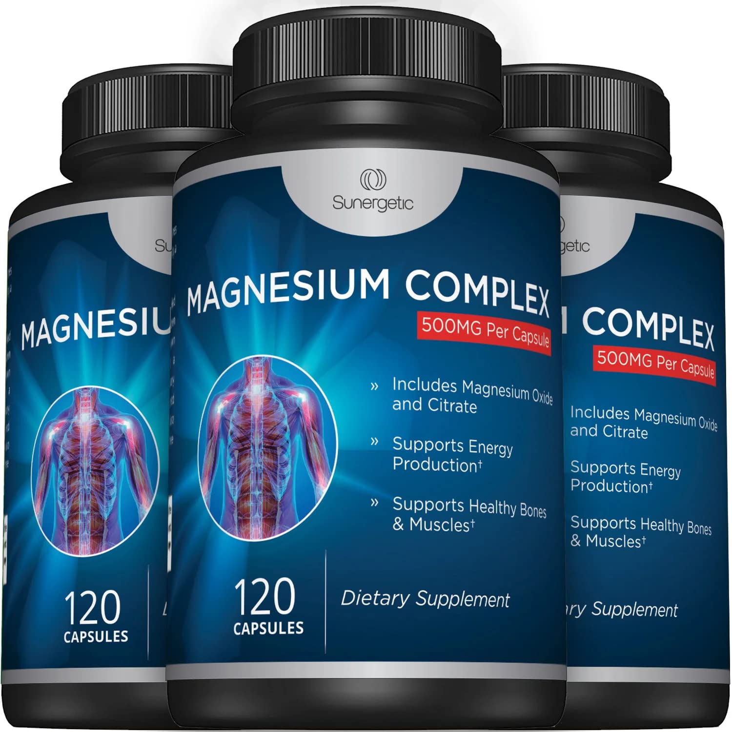 Foto 8 pulgar | Cápsulas De Citrato De Magnesio Sunergetic 500 Mg 120 Vegetales - Venta Internacional.